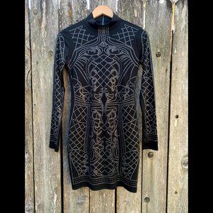 Black and Silver Dress